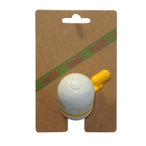 BELLL fietsbel Capsule Bell yellow , op kaart - BELLL fietsbel