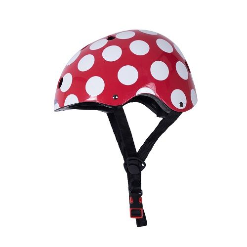 KIDDIMOTO helm Red Dotty, medium - KIDDIMOTO helm